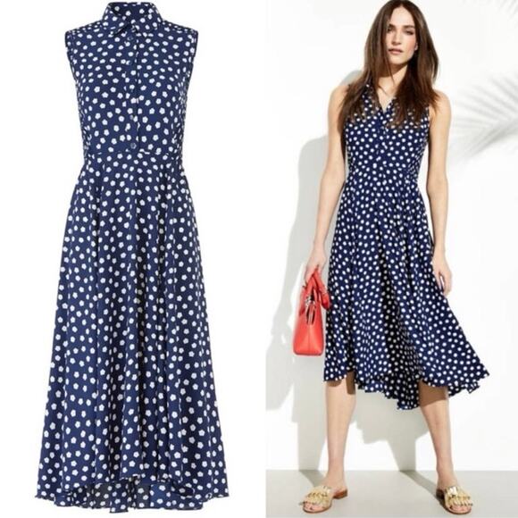Kate Spade Cloud Dot Midi Dress - Picture 1 of 7